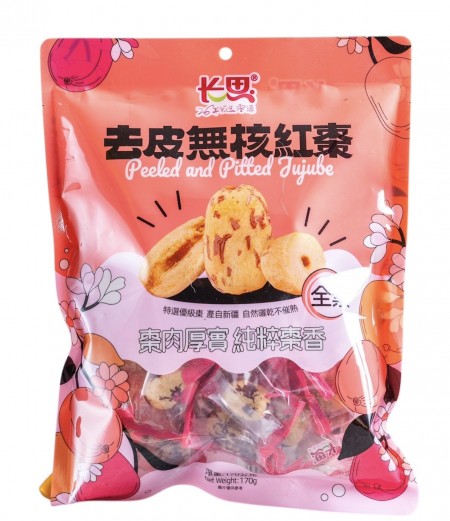長思去皮無核紅棗170g